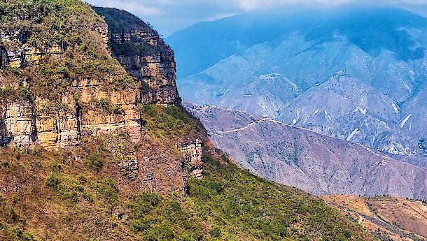 Vertical view of Chicamocha canyon near Bucaramanga. Photo: Jess Kraft | dreamstime.com