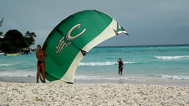 Kite surfing. Photo: Jim Reilly