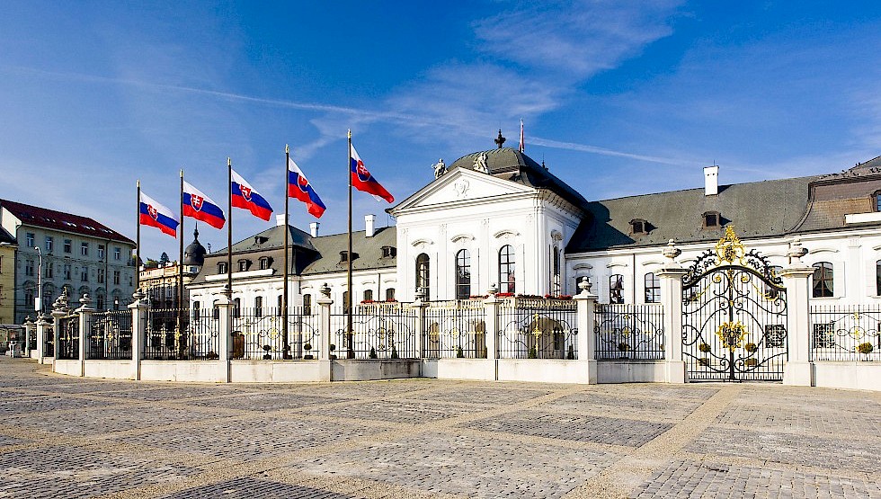 Bratislava’s Grassalkovich Palace: home of the Slovak president. Photo: SARIO
