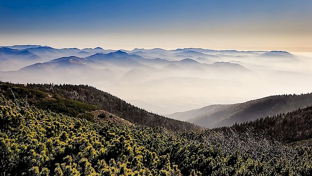 The Velka Fatra range in the Carpathians