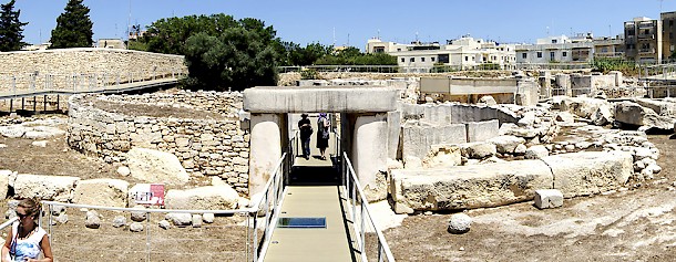 Tourists visit the temples